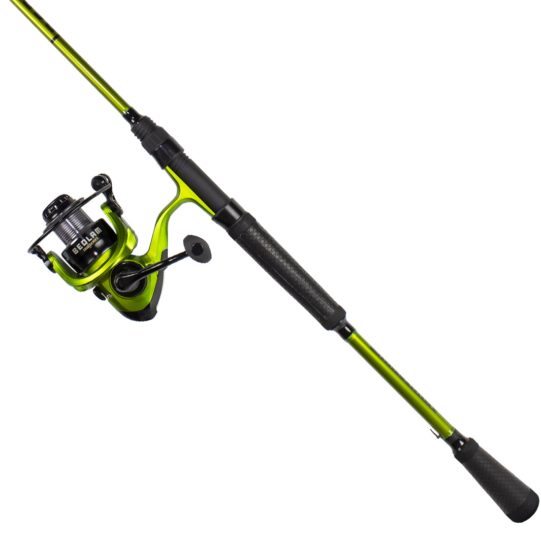 Lunkerhunt AUX Spinning Rod and Reel Combo | Fishing Rod Combo 7ft (Blue)