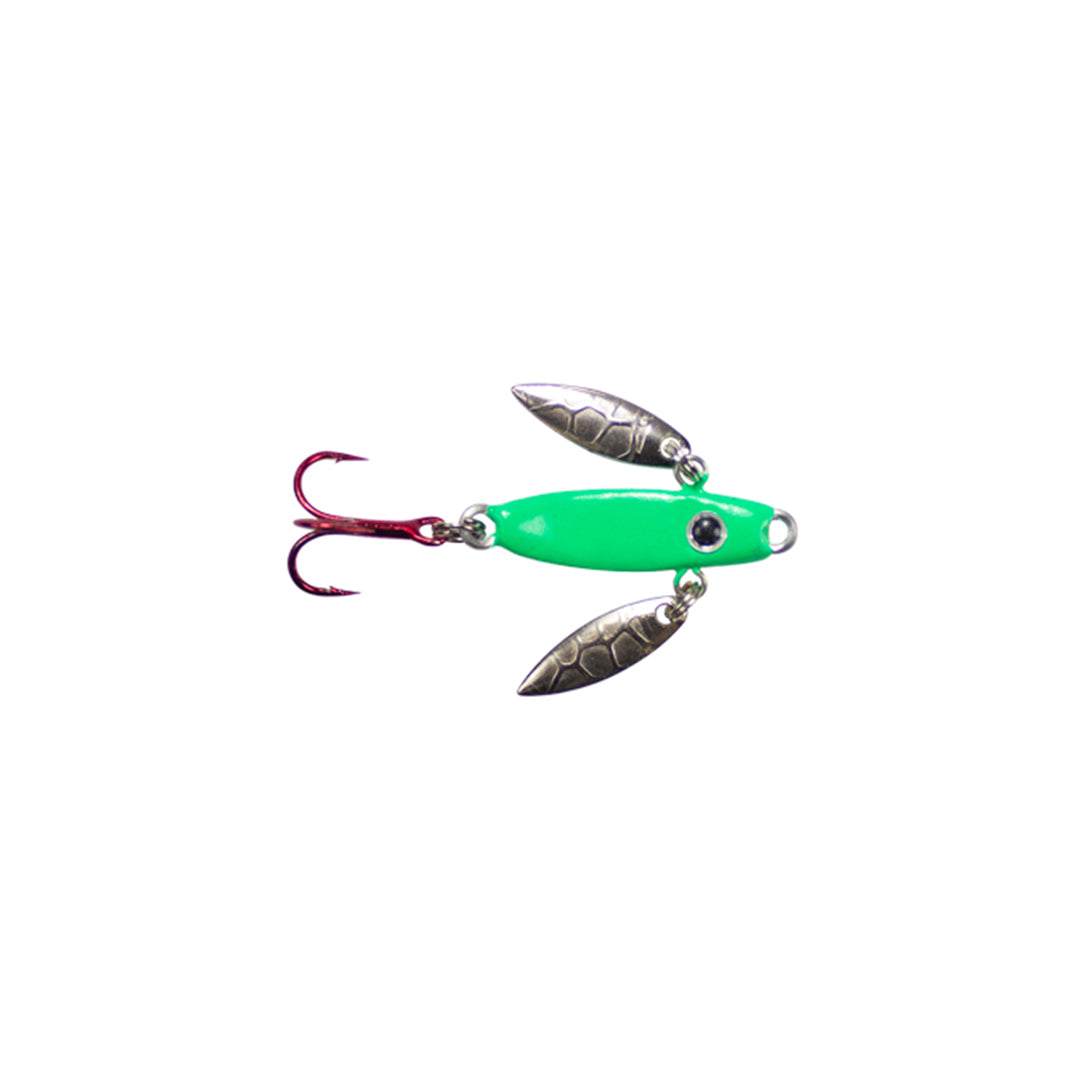 LUNKERHUNT | Ice Fishing Jigs with Fixed Face and Tail Hooks for Bass  Fishing | Ultra Realistic Shad Bait Proven Fish Catching Jigs Lure for  Crappie