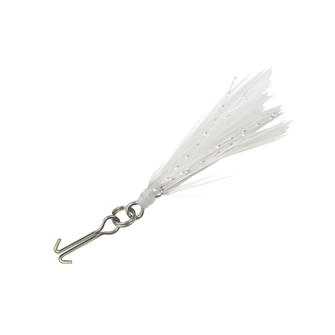 feathers for fishing lures Dixie Jet Feather Hooks White 2/0 the Dixie Jet Feather Hooks increase the size of your presentation and provide a more natural flowing movement Old School Offshore: Troll a