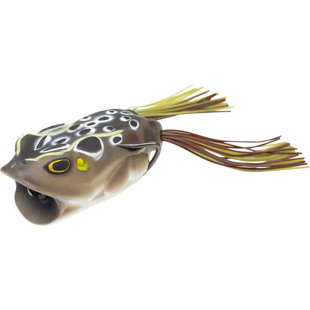 LUNKERHUNT Frog Lure with Short Skirts | Compact Frog Top Water Bass  Fishing Lures | Compact Body, Weedless Hooks, Soft Hollow Body Freshwater  Fishing