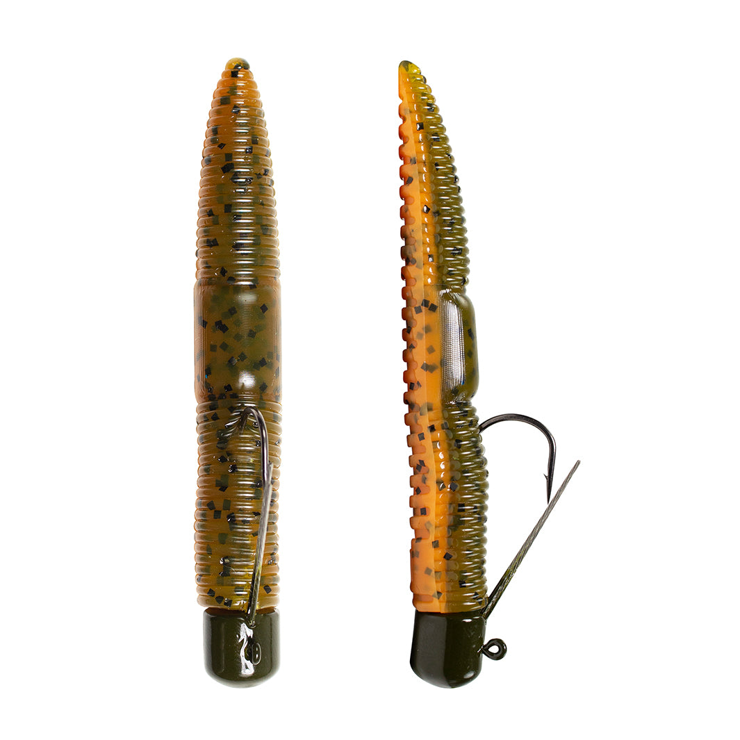finesse worm fishing lure Lunkerhunt Pre-Rigged Green Pumpkin The Legacy of ABU impregnated body with a cross-sell-seasucker-javier-the-destroyer-tervis-tumbler-20-oz Color:Crystal Clear