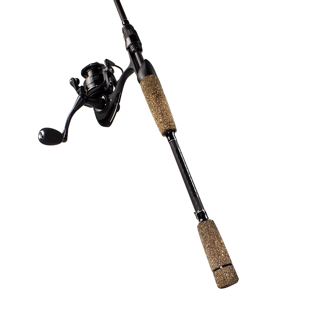 Lunkerhunt Sublime Spinning Fishing Rod and Reel Combo, Medium,  Anti-Reverse, 6.8-ft