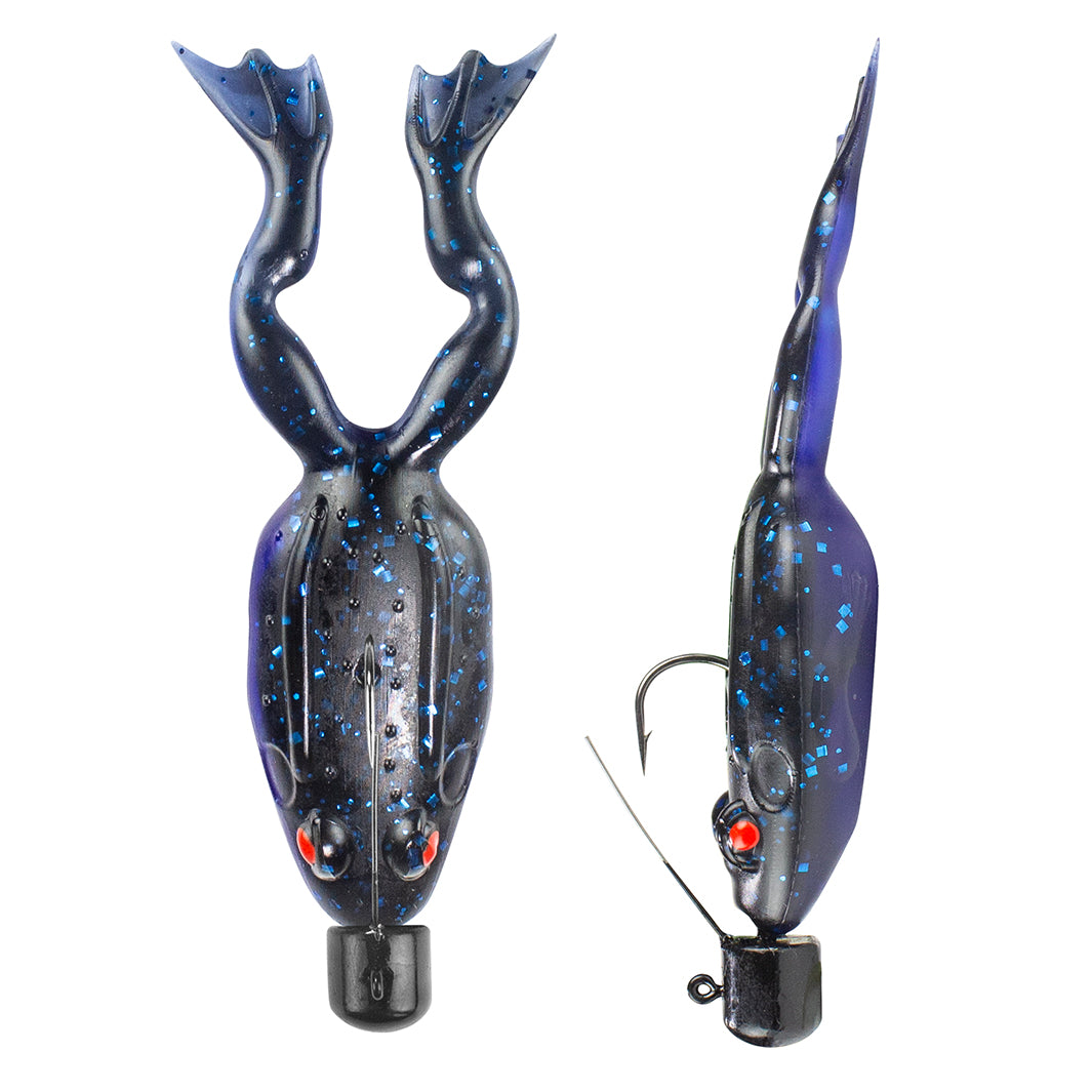 Lunkerhunt Rigged Finesse Frog Watermelon Seed Pearl