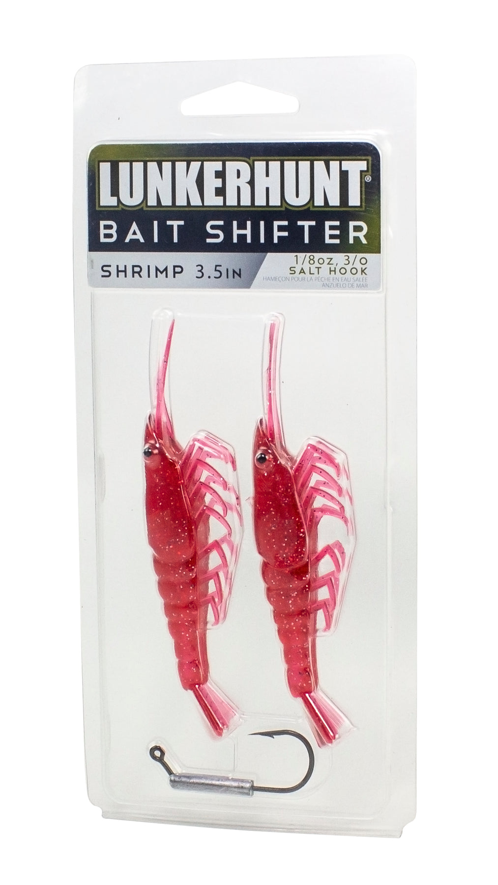 Shrimp Lure Set, Bait Hook Tackle Bass Fishing Lures, 10pcs Shrimp