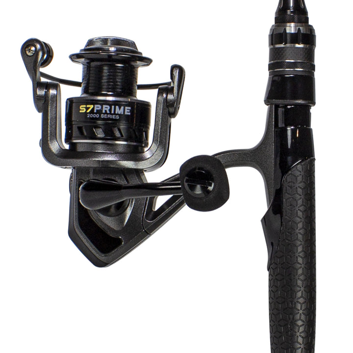 Lunkerhunt S7 Prime Spinning Rod Combo Black 7ft S7PRICOM01