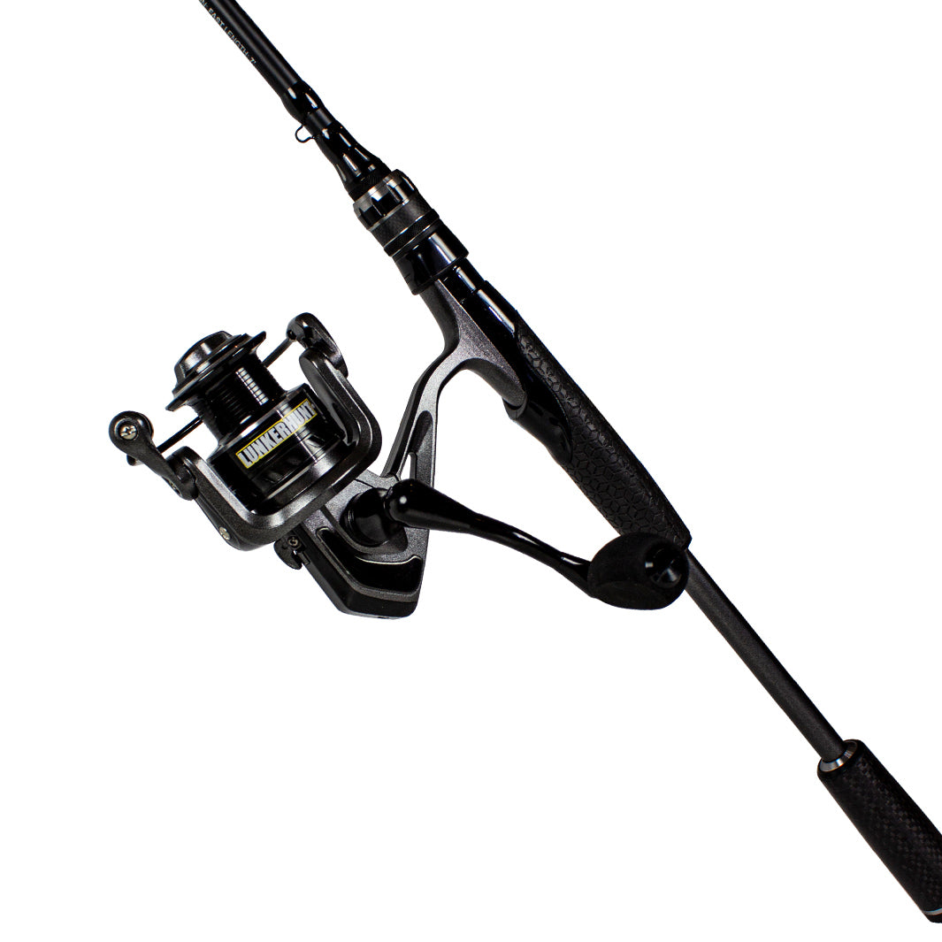  Lunkerhunt Fishing Rod and Reel Combo 6 Feet, 8 Inches, Spinning Reel Right and Left, Bedlam Fishing Rod Combo